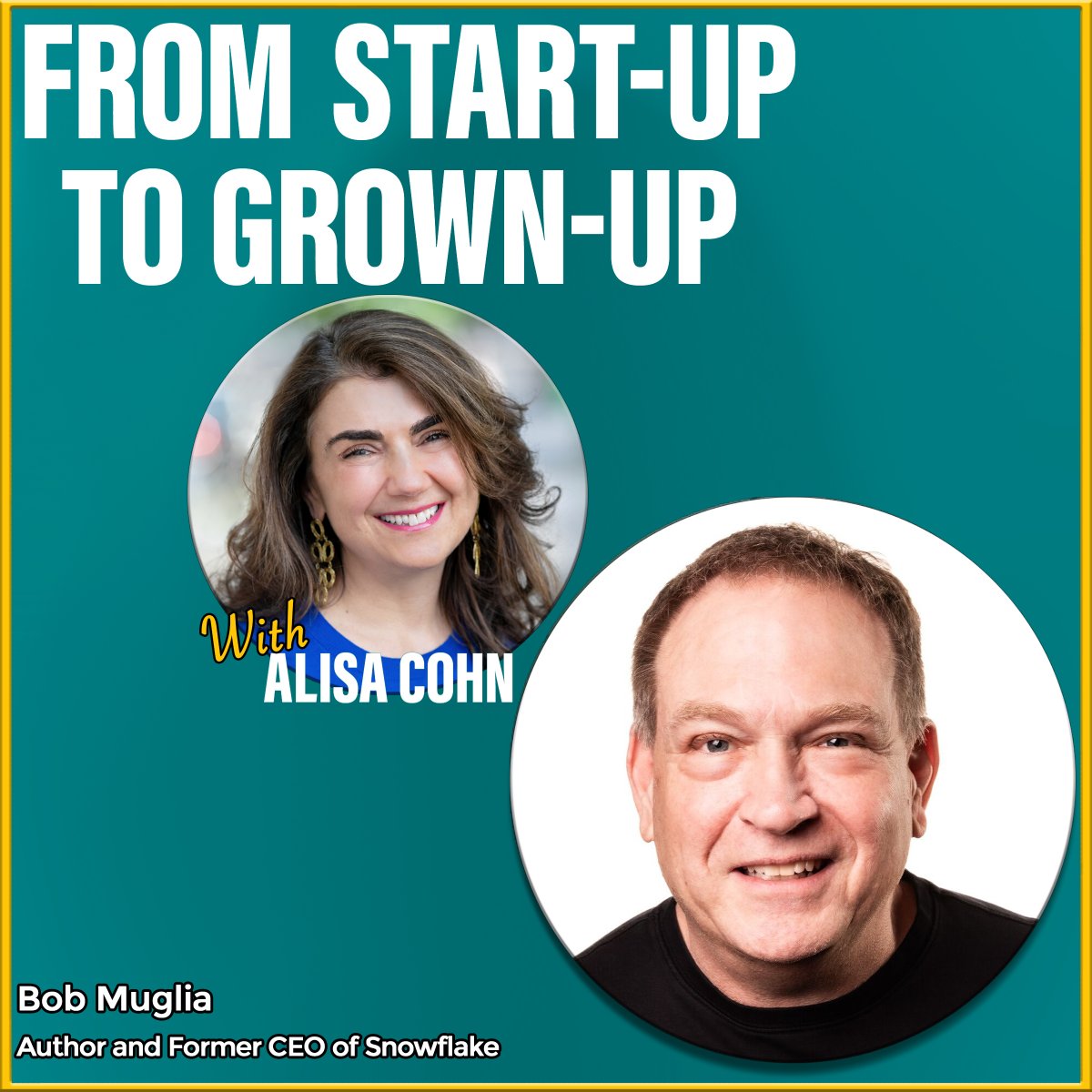Alisa Cohn (@alisacohn) on Twitter photo On the newest episode of From Start-Up to Grown-Up, <a href="/Bob_Muglia/">Bob Muglia</a>, the former CEO of Snowflake and author of The Datapreneurs: The Promise of AI and the Creators Building Our Future, answers all of these and more. On the newest episode of From Start-Up to Grown-Up, <a href="/Bob_Muglia/">Bob Muglia</a>, the former CEO of Snowflake and author of The Datapreneurs: The Promise of AI and the Creators Building Our Future, answers all of these and more.