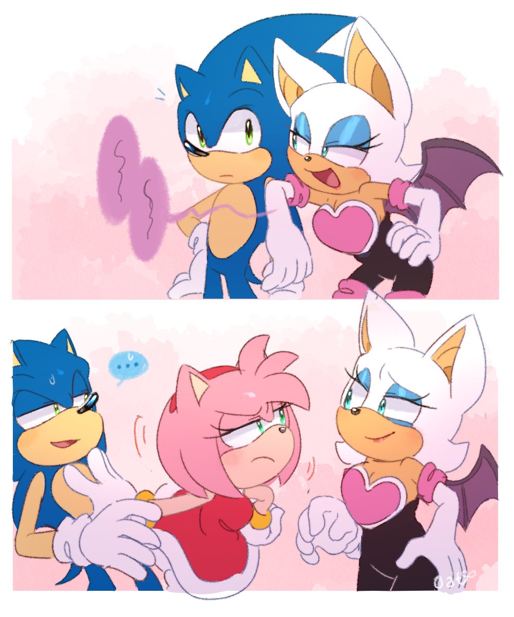 finn_ette's tweet image. Getting jelly 🍮
#SonAmy #knuxouge