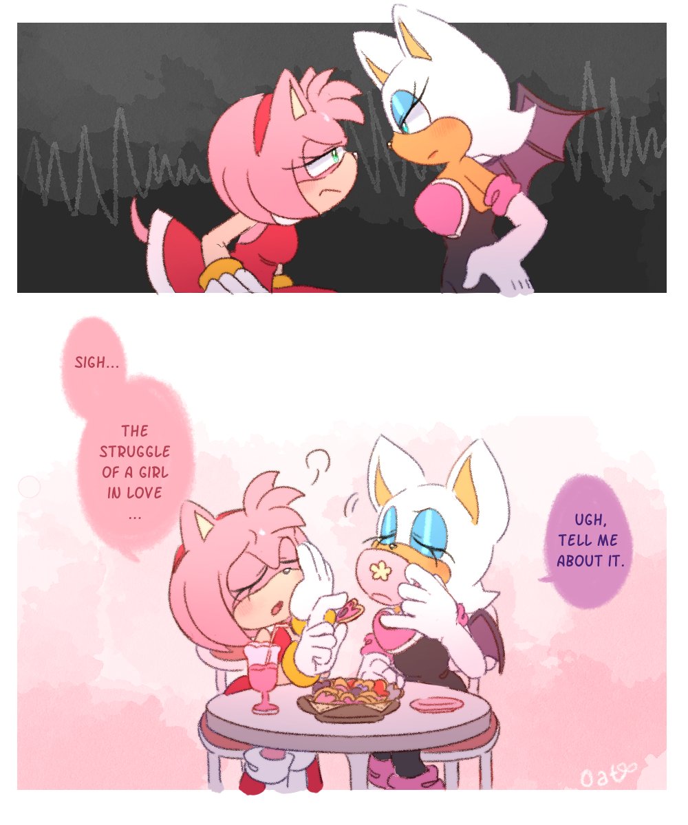 finn_ette's tweet image. Getting jelly 🍮
#SonAmy #knuxouge