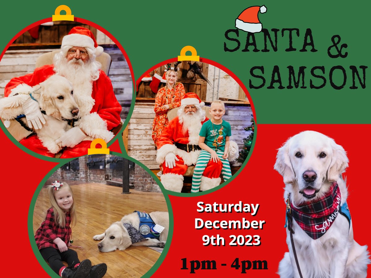 🎅Santa & Samson Comfort Dog 🎅
Tomorrow December 9th 1pm - 4pm
Stop and See Samson & Santa for a FREE Photo!
#mchenrycounty #pewpew #santaclaus #santa #samson #il