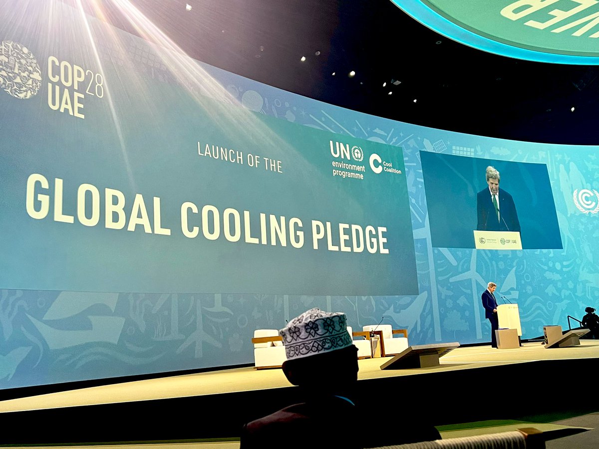 #Somalia has joined the #GlobalCoolingPledge at COP28, having ratified the #KigaliAmendment in 2019 to phase down #HFCs 

This commitment ensures climate-
friendly cooling, enhances safety, cuts energy demand & saving trillions of $ by 2050. keep 1.5 ºC alive
@MoECC_Somalia ❄️
