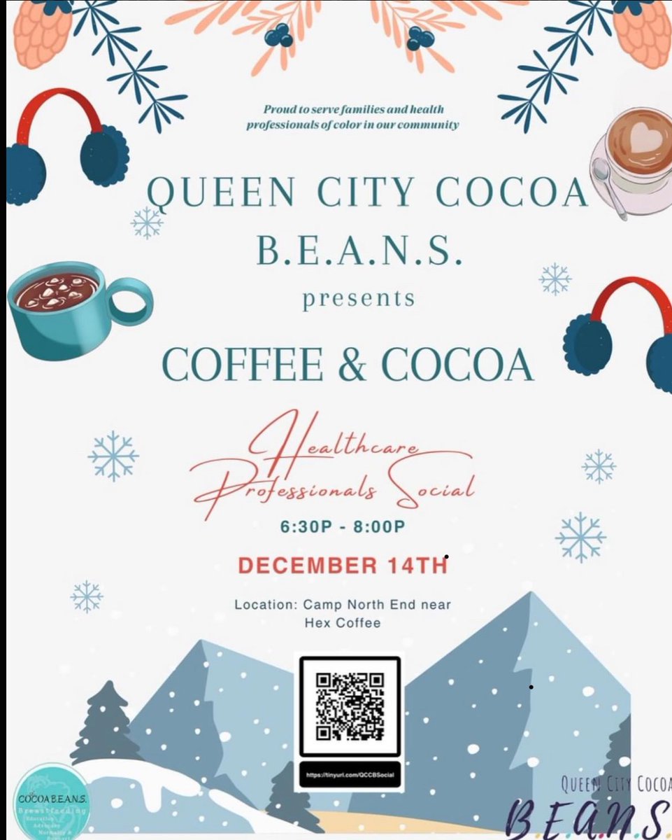 You're invited to the Queen City Cocoa BEANS Social! https:/tinyurl.com/QCCBSocial