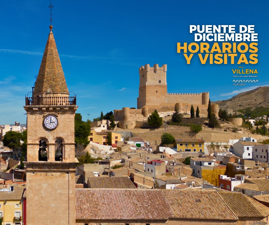 Turismo Villena (@turismovillena) on Twitter photo âšð£ðšðð¡ð§ð ðð ðððððð ðð¥ð ð®ð¬ð®ð¯ - ðð¢ð¥ðð¥ðð¢ðŠ ð¬ ð©ððŠðð§ððŠ âš
Descubre Villena durante este puente con nuestros horarios de apertura especial del 5 al 10 de diciembre.
Toda la Info AquÃ:
turismovillena.com/horario-puente⊠âšð£ðšðð¡ð§ð ðð ðððððð ðð¥ð ð®ð¬ð®ð¯ - ðð¢ð¥ðð¥ðð¢ðŠ ð¬ ð©ððŠðð§ððŠ âš
Descubre Villena durante este puente con nuestros horarios de apertura especial del 5 al 10 de diciembre.
Toda la Info AquÃ:
turismovillena.com/horario-puenteâŠ