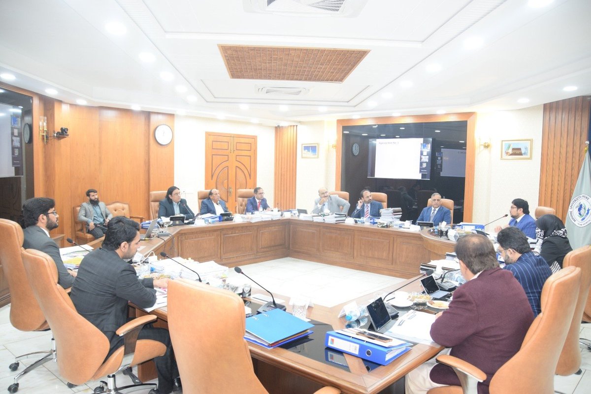 DrHussainQadri's tweet photo. The annual meeting of Minhaj University Lahore's Board of Governors 2023 was held by Chairman Prof. Shaykh-ul-Islam Prof. Dr. Muhammad Tahir-ul-Qadri and Deputy Chairman Prof. Dr. Hussain Mohi-ud-Din Qadri.

Vice Chancellor Prof. Dr. Sajid Mehmood Shahzad hosted alongside Dr. Khurram Shahzad, the Registrar. The Chairman Shaykh-ul-Islam Prof. Dr. Muhammad Tahir-ul-Qadri addressed the meeting through a video link. In attendance were Prof. Dr. Shahid Munir, Chairperson of the Punjab Higher Education Commission (PHEC), Dr. Hassan Mohiuddin Qadri, Dr. Ghazala Hassan Qadri, Dr. Shahid Saroya, Mr. Asif Hussain, Khurram Nawaz Gandapur, Barrister Amir Hussain, Brig (r) Iqbal Ahmad Khan, and Abdul Rehman Malik.

The board reviewed the annual report, expressing contentment and endorsing new programs. Their approval signifies a promising stride forward for MUL.

#MinhajUniversity #BOGMeeting #ApprovalGranted #NewPrograms #EducationalAdvancement