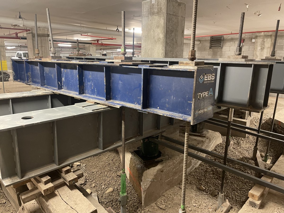 jackman_ltd's tweet image. We are testing the structural supports of the existing building we are renovating - this test applies over 1 Million Pounds of pressure to the foundation to ensure it can withstand anything built on top! Thank you @EBGeostructuralInc for your amazing work! #piletest #hardwork