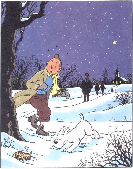 'Tis the season for wintertime adventures with our friends Tintin, Snowy, et Milou! ⛄️❄️🐻‍❄️🌨🧊 

#sausalitoferry #tintincomics #sausalito #tintin #tintinfans #tintinfan #theadventuresoftintin #hergé #Tintinimaginatio #comicsforsale #comicbooksforsale #art #comicbooks