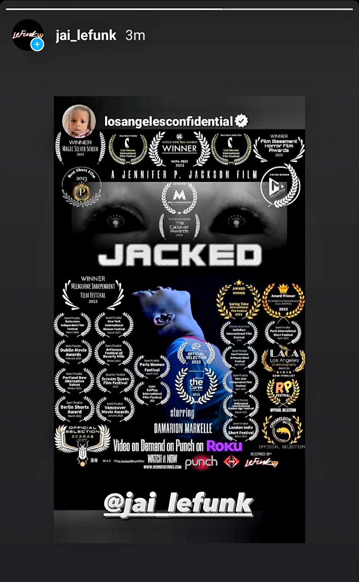 Yooooo!!! The Game posted my movie poster on his IG stories!!!! Dude has like 13 Million followers!