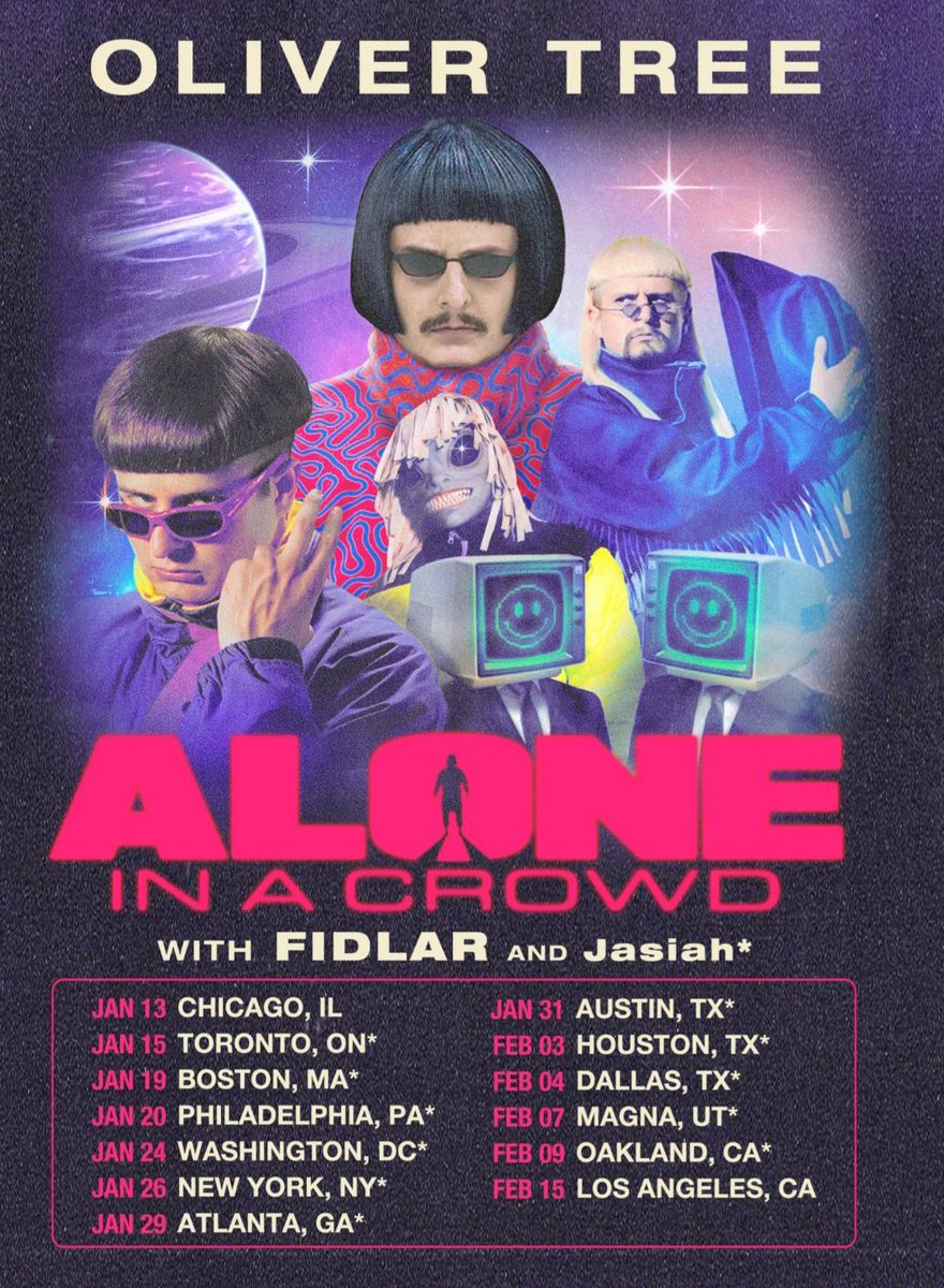 'Alone in a crowd tour' Hoping to win this contest and meet the Great <a href="/Olivertree/">Oliver Tree</a> 🤘🏼🙂😍