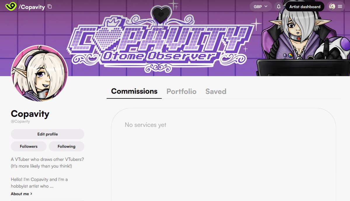 Its_CopavityVT's tweet photo. I forgot to mention that I also have a VGen account now! 😅 I'm still in the middle of trying to figure out what art services I could offer there so hopefully I'll come up with something soon! 👀💜 https://t.co/Ted9Mr4vSX