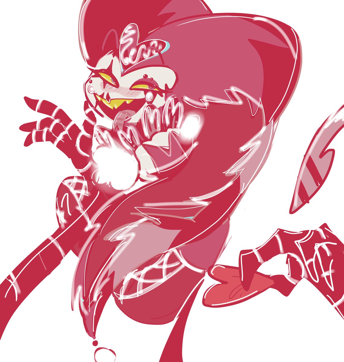 Gracethecattttt's tweet photo. Finished with my Robo Fizz! Her name is Sherbet!!!!! #Fizzarolli #Fizzarollihelluvaboss #RoboFizz #RoboFizzhelluvaboss #helluvaboss #Oc https://t.co/U1s0PuHxg2