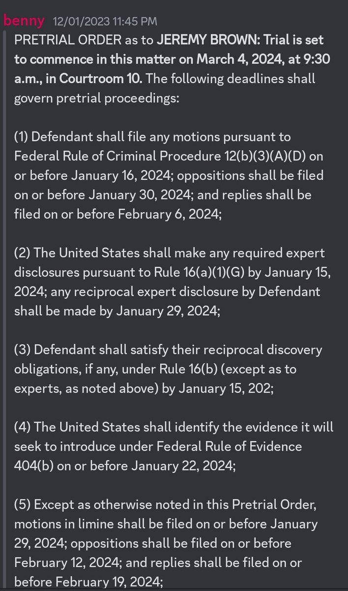 j6dreamteam's tweet photo. @JordanOnRecord Well, there was a seditious conspiracy case, a conspiracy case plus a few seperate cases involving #OathKeepers. Isn't Jeremy Brown's #GoatOK DC case still going on? https://t.co/bzoP0TtG22