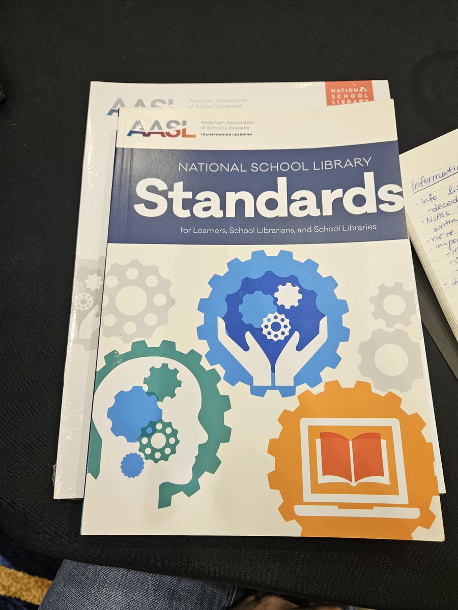So I may or may not be a nerd, but I'm really excited about this @aasl standards book  I just won at the @njasl conference... ok, I'm definitely a nerd 🤓 😂
#njasl #njasl23