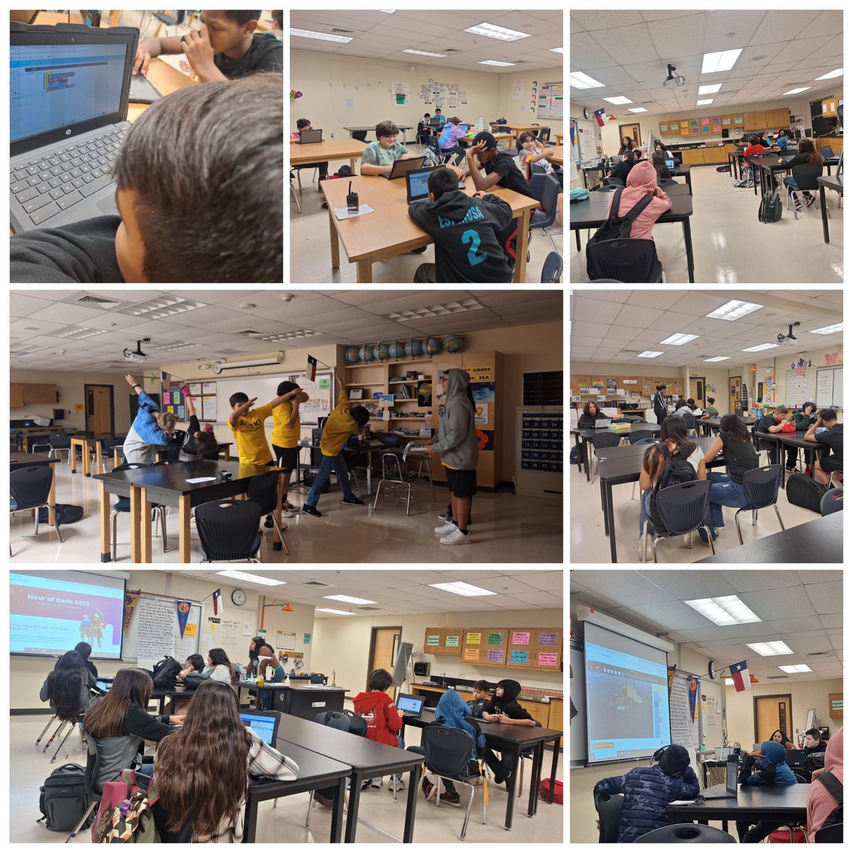 ACE Club LT celebrating Computer Science Education Week @NISDLearningTre @NISDJones @NISDJonesSTEM @hourofcode @TexasCSO @scpetty Some kids danced their moves, some created songs, others coded in group. They loved the idea of kids all around the world coding together @LazoNISD