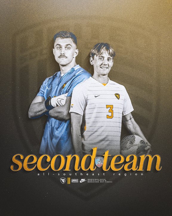 𝘼𝙡𝙡-𝙎𝙤𝙪𝙩𝙝𝙚𝙖𝙨𝙩 𝙍𝙚𝙜𝙞𝙤𝙣

A program-record 5️⃣ Mountaineers have earned All-Region status from <a href="/UnitedCoaches/">United Soccer Coaches</a> 👏

📰wvusports.co/3NdRVpV

#HailWV