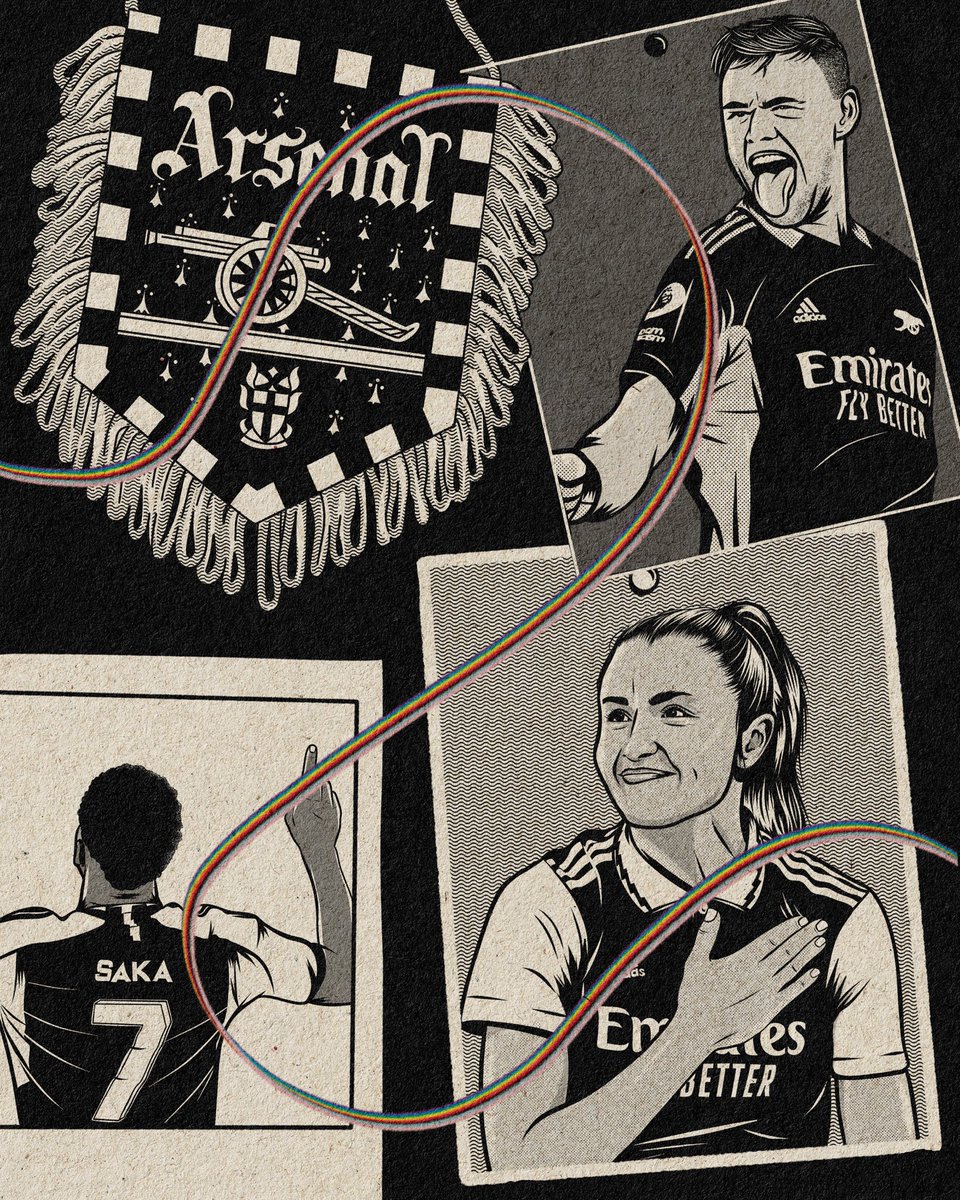 New work for the <a href="/premierleague/">Premier League</a> #RainbowLaces 🌈 <a href="/Arsenal/">Arsenal</a> <a href="/ArsenalWFC/">Arsenal Women</a>