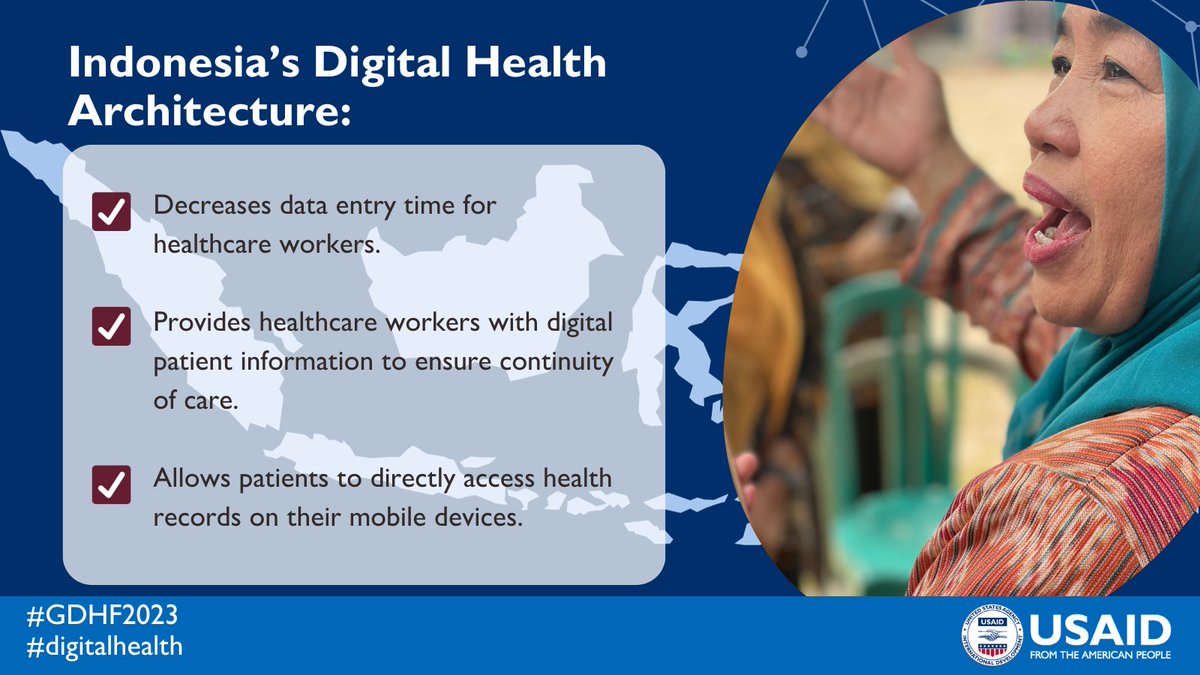 Digital technologies can expand access to quality health services for everyone everywhere. We support Indonesia’s #digitalhealth transformation, facilitating quicker, better-informed patient care. #GDHF2023