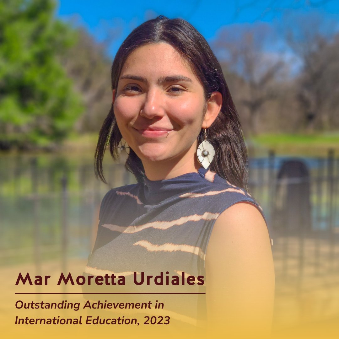 TXSTGradCollege's tweet photo. The Graduate College congratulates Aquatic Resources and Integrative Biology doctoral student Mar Moretta-Urdiales, who was recently awarded the 2023 Outstanding Achievement in International Education award, presented by the International Student and Scholar Services. https://t.co/8AAiPsFfSs