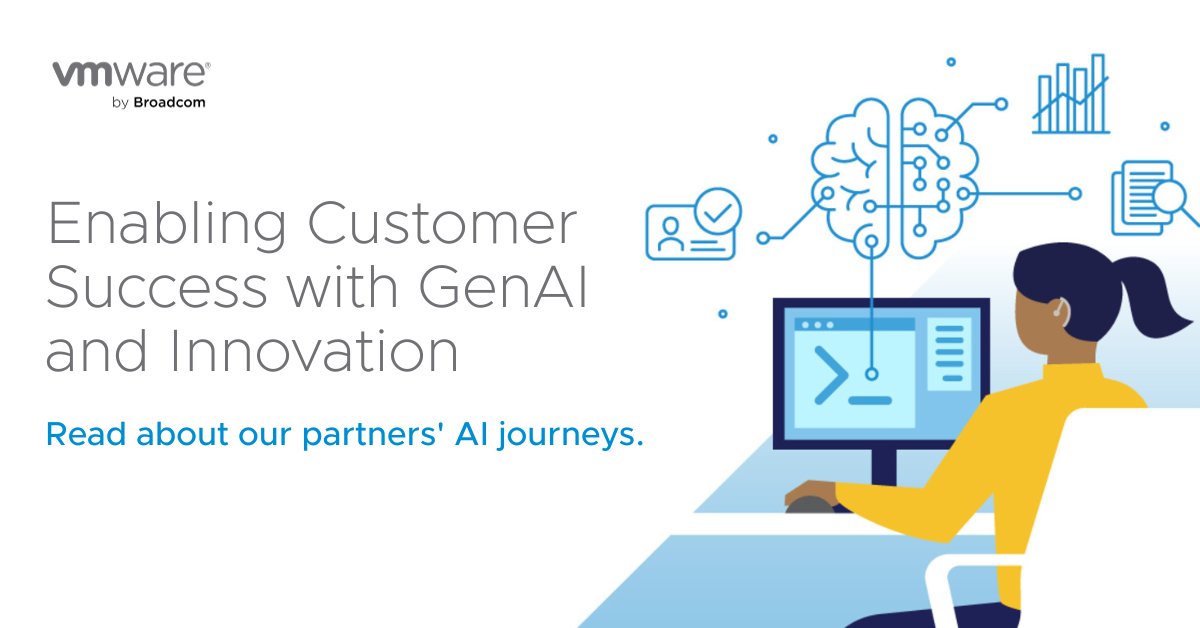 GenAI was a prominent theme at #VMwareExplore Las Vegas 2023. Get the highlights from our #VMwarePartners and see how they're using AI to deliver multi-cloud success: vmware.com/partners/partn…

@NVIDIA @HPE @InsightEnt @SHI_Intl @Lenovo @Carahsoft @AMD @IngramMicroInc @Presidio