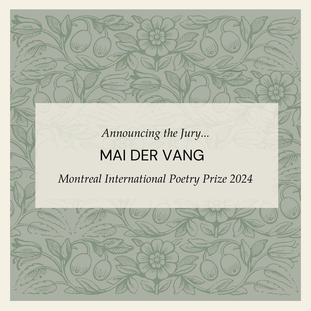 We are excited to announce our next juror, @maider_vang! More details to come... #poetry #poetrycommunity #Montreal #poetryprize