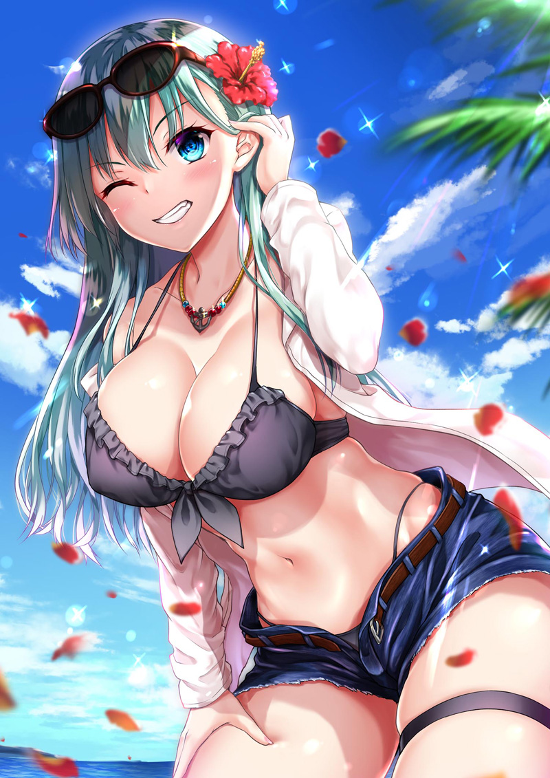 #くそ寒いので水着絵を貼る 