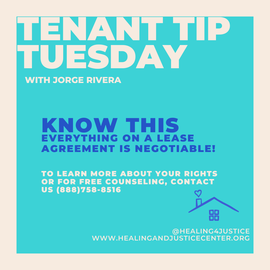 Healing4Justice's tweet image. 🎉 It's Tenant Tip Tuesday! 🏠✨

🚀 Dive into the world of rental leases and contracts with our latest episode. 🌟 Whether you're just starting out or a renting pro, these tips are a must-watch (in comments)

#TenantTips #HJCTenantTuesday #RentalRights #LeaseWisdom #Empowerment