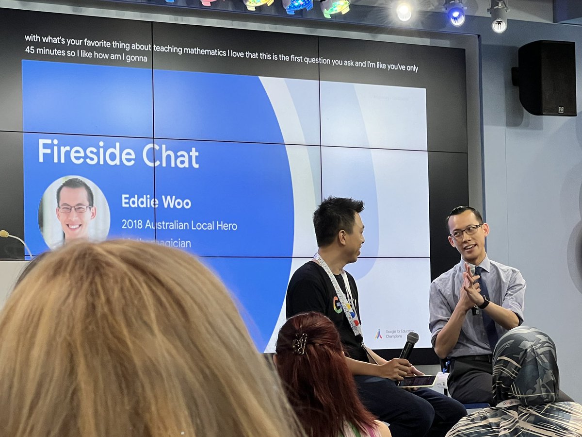 “Mathematics changes lives” <a href="/misterwootube/">Eddie Woo</a> 
Such a simple but powerful quote 🙌
#GoogleChampions #maths <a href="/GoogleForEdu/">Google for Education</a>