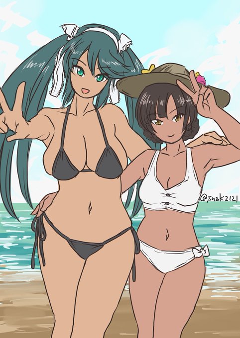 再掲するしかねぇ!
 #くそ寒いので水着絵を貼る 