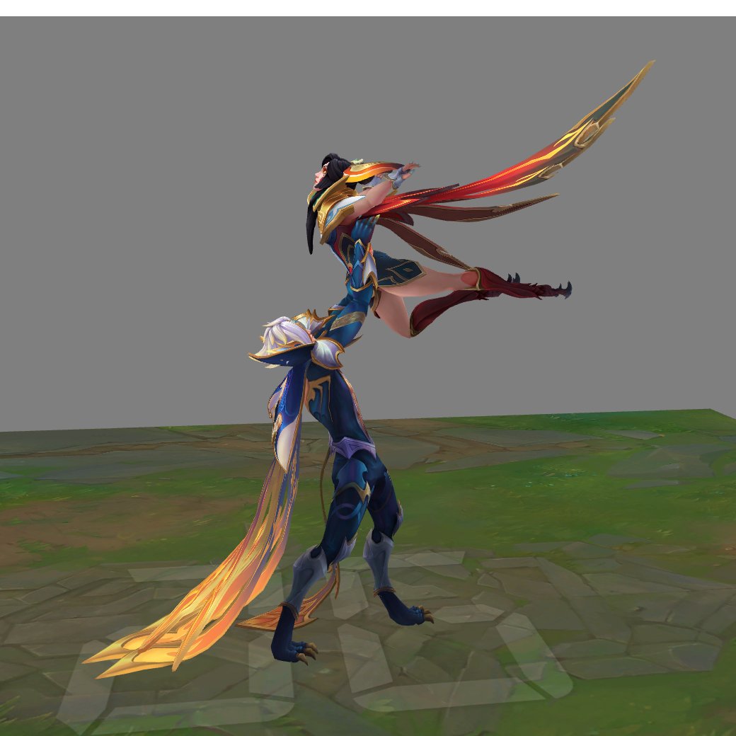 Base & Prestige Dragonmancer Rakan in - game model 🐉 Which one