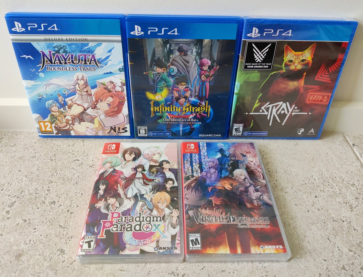 Food4Dogs's tweet image. New games! 😀
#Stray #NAYUTA #InfinityStrash #PS4 
#visualnovel @PP_otomate