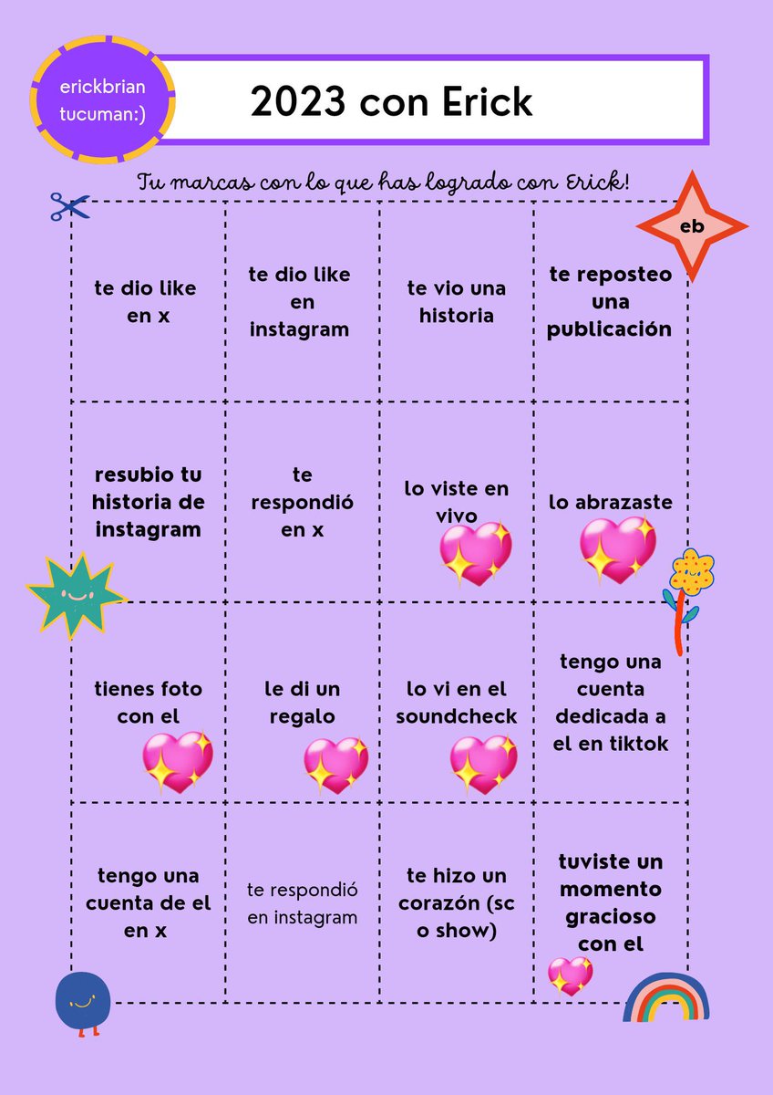 <a href="/erickbtucuman/">Erick Brian Tucumán 🇦🇷</a> 
Fue algo, espero el próximo año haya mas interacción 🥺💗