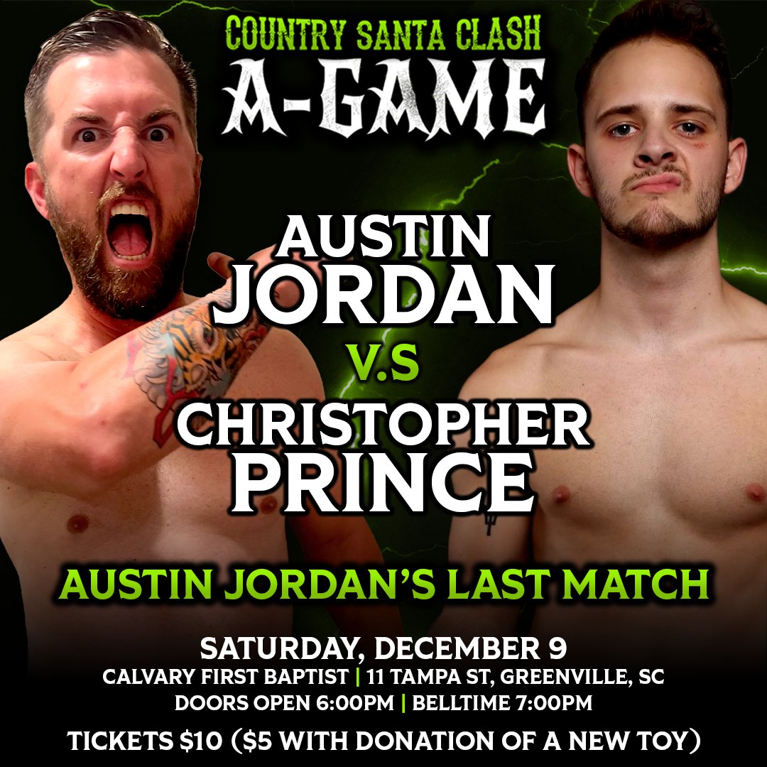 3CountPro's tweet image. ⚡ BREAKING ⚡

Due to injury, Derek Driver will not be able to compete this Saturday. In response, Boomer Payne has selected Christopher Prince to be the challenger in Austin Jordan's final match.

As a result, the Next Level match will be Jake Jacobs defending against Bebop.