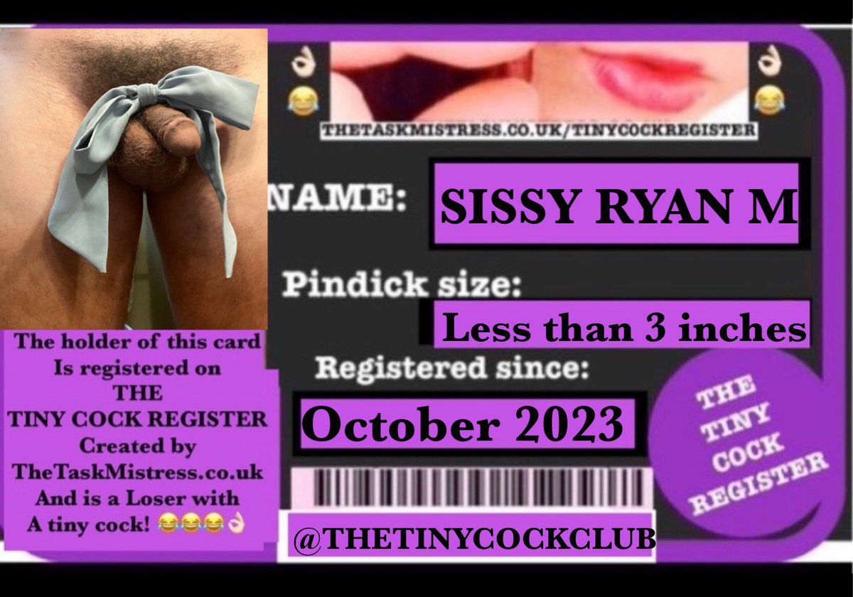 THE TINY COCK CLUB© SPH HUMILIATION📏👌🏻 tweet media