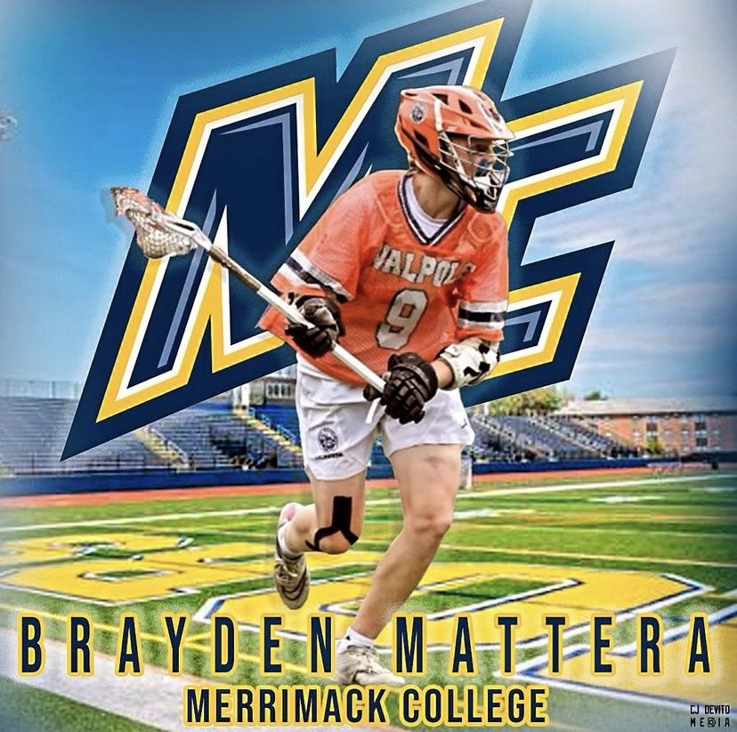 Congratulations to 2025 midfielder/Attackman Brayden Mattera (Walpole) on his commitment to Merrimack!
