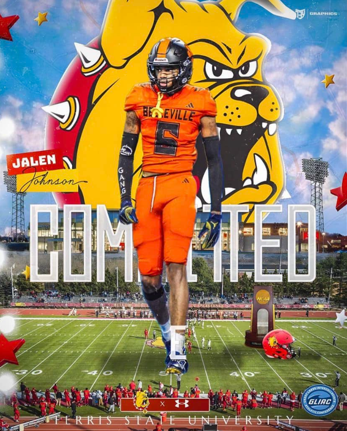 Belleville 2024 WR/CB Jalen Johnson has committed to Ferris State  

football.thedzone.com/players/jalen-…