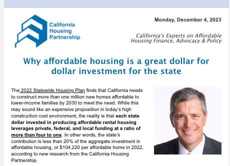 Affordable housing is not only a just investment for the state, it is a wise one. Mark Stivers, Director of Advocacy, explains why in a recent blog post. buff.ly/4akIFdJ