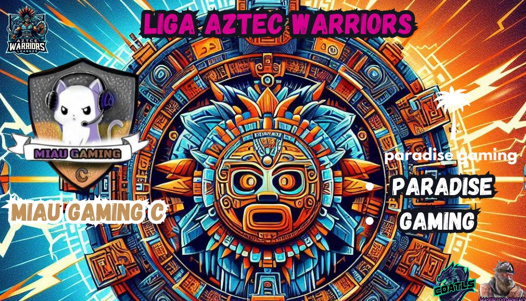 Aztecwarriorsr6's tweet photo. 🏆Aztec Warriors League🏆
⚔️¿Quien avanzará a la siguiente ronda ?⚔️
  Miau Gaming C VS Paradise Gaming
@MiauGamingC
#paradise

Times Zone ⌚ Mexico🇲🇽 9:30PM España🇪🇸 4:30AM Colombia🇨🇴 10:30PM 

𝐏𝐚𝐭𝐫𝐨𝐜𝐢𝐧𝐚𝐝𝐨𝐫𝐞𝐬 𝐎𝐟𝐢𝐜𝐢𝐚𝐥𝐞𝐬 @CoaltsR6 @majoritydarking https://t.co/sxj9Bc2c8e