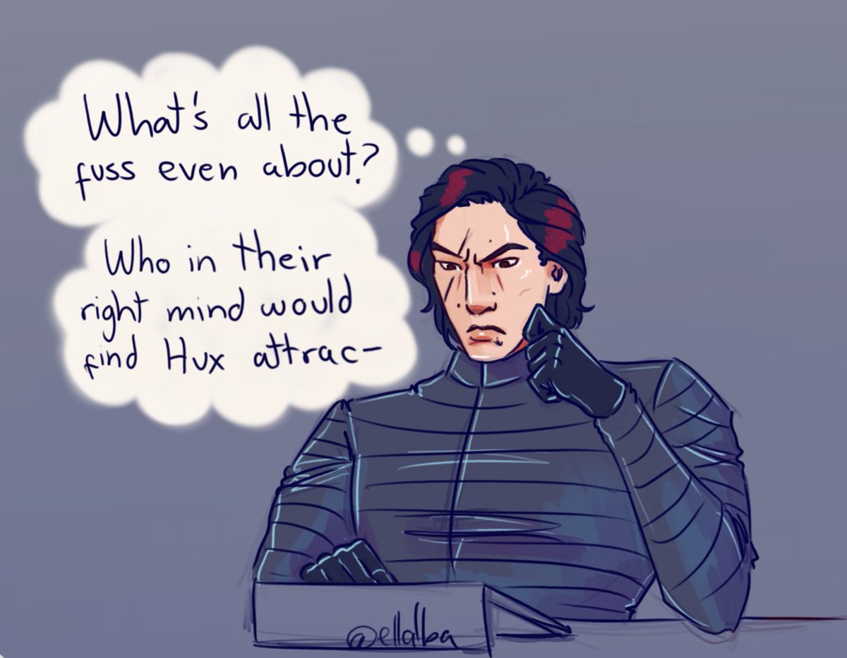 EllalbaA's tweet photo. Kylo has an Awakening

"Quick" drawing that got quickly out of hand XD.
Probably going to upload the Officer Hux pictures separately later. 🖤🧡
#kylux #huxlo #KyloRen #GeneralHux https://t.co/9XiLnP9d5W