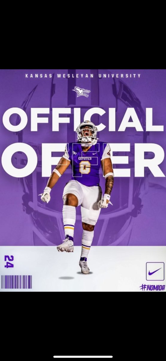 JustinRob72's tweet photo. Blessed to receive an offer from Kansas Wesleyan! @Sullivan_KWU https://t.co/7Fh7QPTy5Q