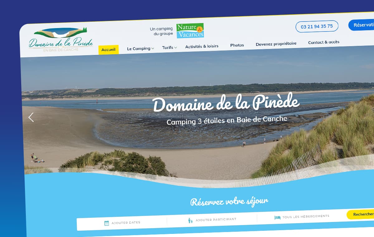 Mise en ligne du site web du Camping La Pinède dlvr.it/SzlP44