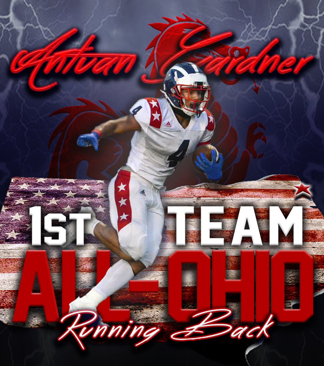 Ohio's Best.
✅NE-8 Player of the Year
✅YSN Player of the Year
✅Trumbull County Player of the Year
✅1st Team All Ohio RB
✅Red Dragon for Life