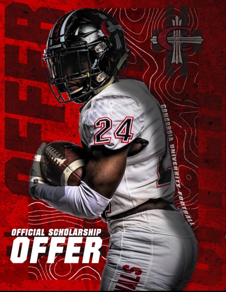 More than blessed to receive my first Official Offer to @CUAA_Football. A special thanks to Coach @elijahko8 for this blessing! ✝️❤️🖤🤍 Go Cards