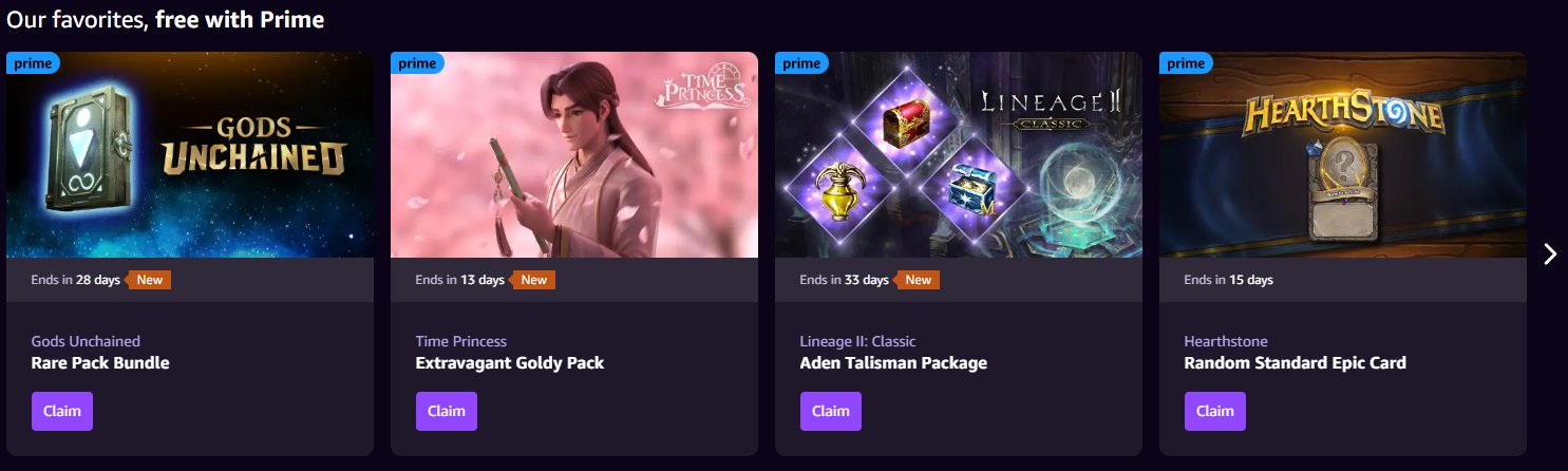 Redeem Free Gods Unchained Packs via  Prime Gaming