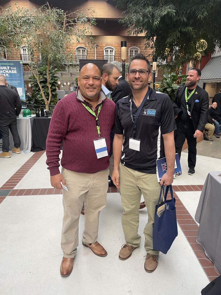 AECOMTishman's tweet photo. Huge shoutout to Mike Arroyo & Jerry Herold of AECOM Tishman for their participation at #VETCON 2023, discussing prime contractor opportunities. Let's keep supporting the #VeteranCommunity & fostering inclusivity in construction! 🛠️👷♂️ #DiversityInConstruction https://t.co/Oi2qraBZvc