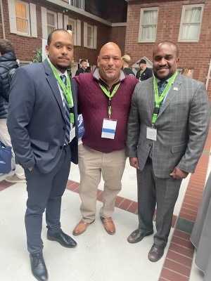 AECOMTishman's tweet photo. Huge shoutout to Mike Arroyo & Jerry Herold of AECOM Tishman for their participation at #VETCON 2023, discussing prime contractor opportunities. Let's keep supporting the #VeteranCommunity & fostering inclusivity in construction! 🛠️👷♂️ #DiversityInConstruction https://t.co/Oi2qraBZvc