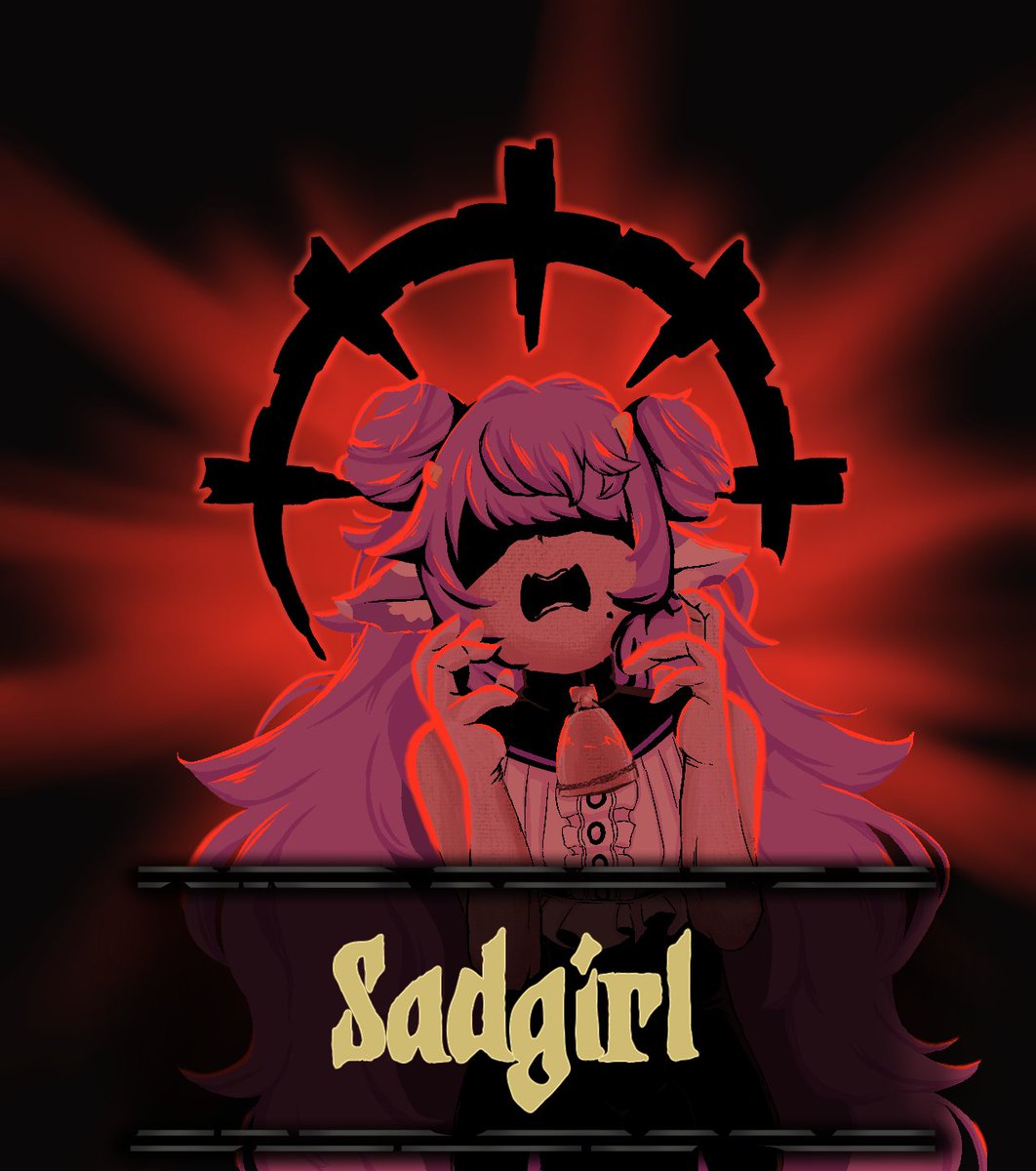 Muu_Muyu's tweet photo. "Sadgirl"? What is this "Sadgirl" that many of you speak of-moo? Muyu sees it plenty! The replies are full of "sadgirl" this, "sadgirl" that! Muyu doesn't quite get it, but Muyu will play along!

-10 ACC
-10 DODGE
-1 SPD
-10% DMG https://t.co/ZmNKcH6h5t