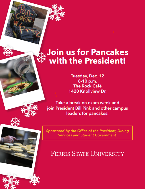 Pancakes with the president is one week away!