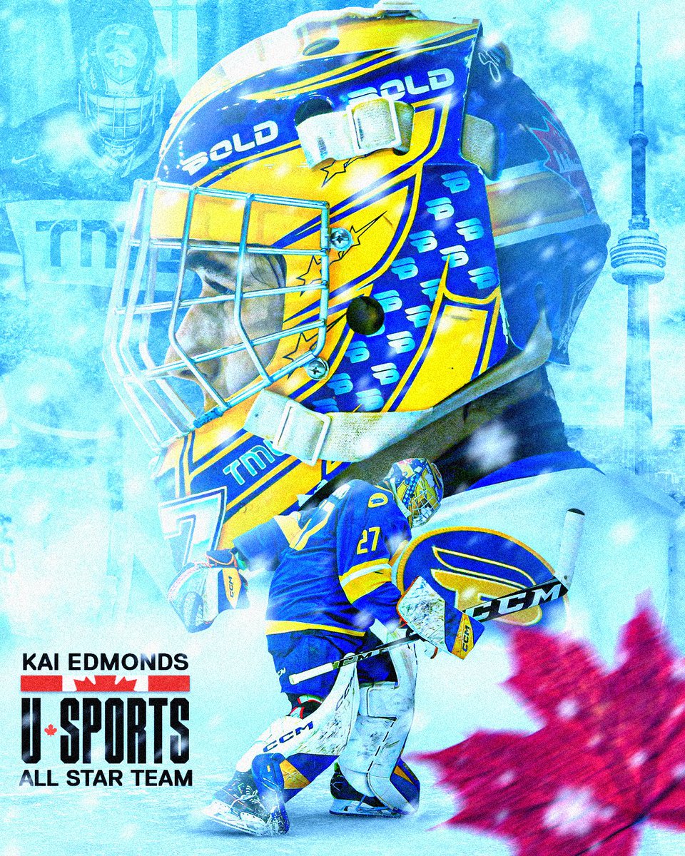 tmuboldmhky's tweet image. Kai Edmonds has been named to the U SPORTS All Star roster! ⭐️

From December 12-13, the U SPORTS all stars will lace up against the Canadian junior national team as a part of their World Junior training camp next week in Oakville. 🇨🇦

Congrats, Kai!