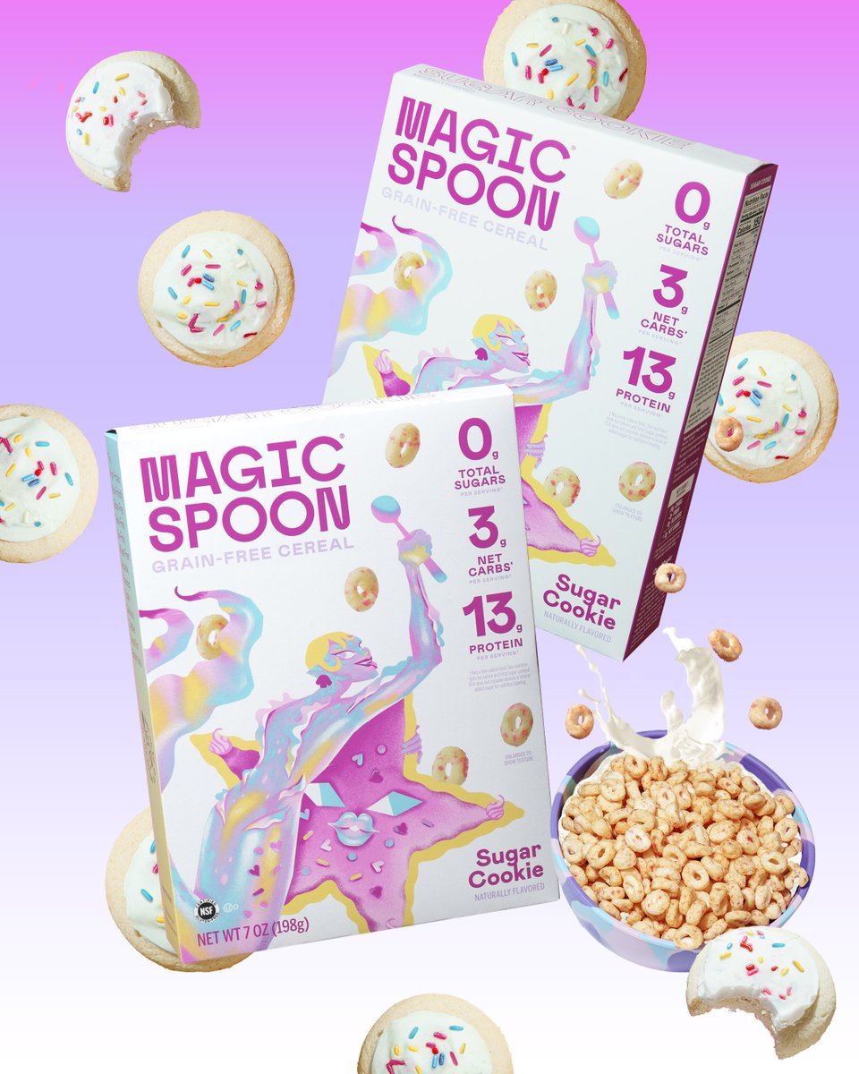 🥁🥁🥁… Sugar Cookie is BACK for the holidays! 🥣❄️Available now for a limited-time.magicspoon.com/products/sugar…✨🥄