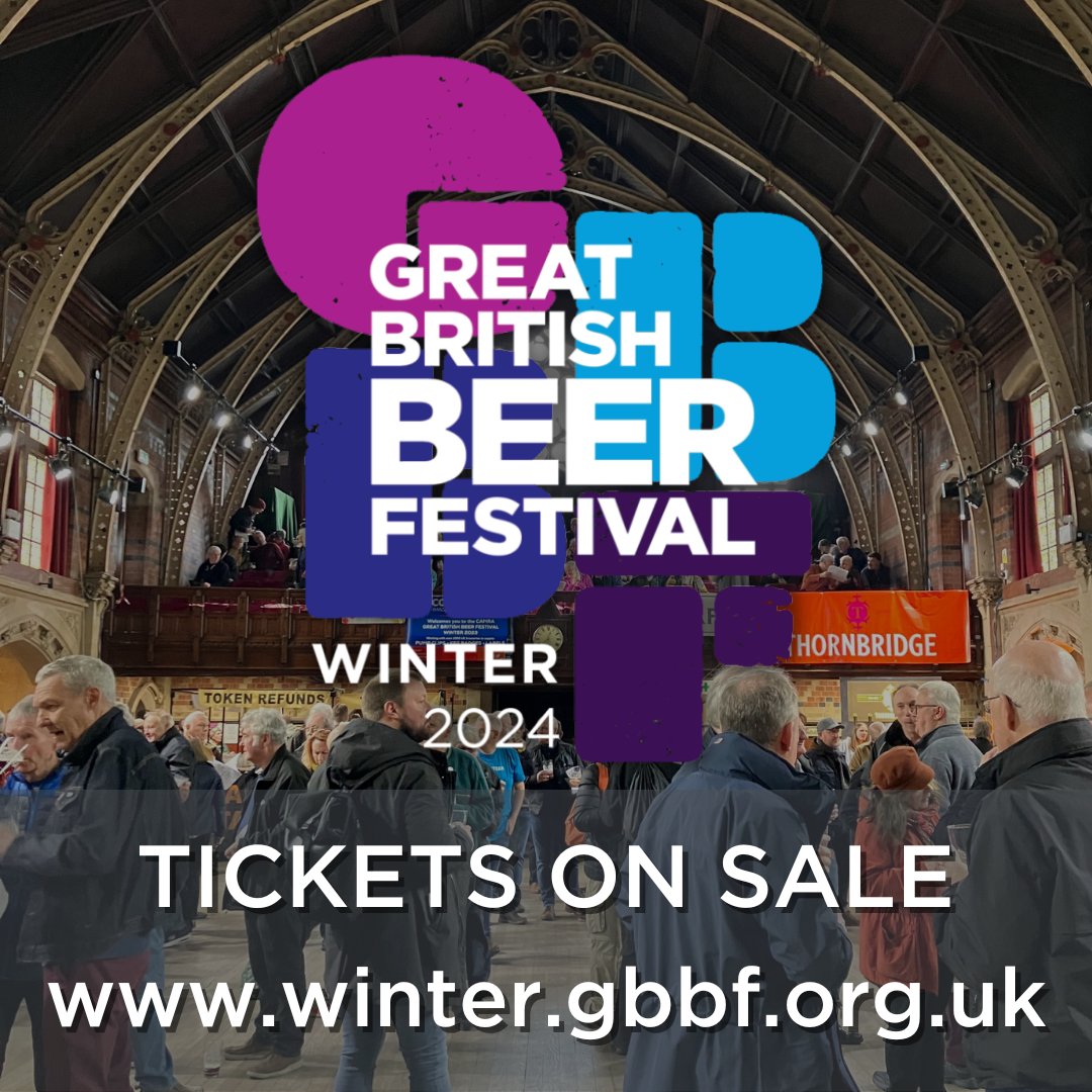 🍺 Tickets for <a href="/GBBFWinter/">The Great British Beer Festival Winter</a> 2024 are now available! Enjoy hundreds of cask &amp; craft beers, ciders &amp; perries. Grab a ticket today! 🍻
📅 15 - 17 Feb
📍 Burton Town Hall, DE14 2EB
👉 Get your tickets or volunteer at the event here: ow.ly/Euy150QfFP6