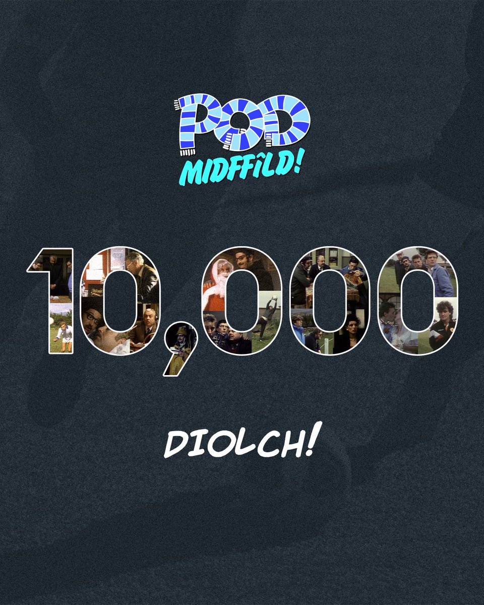 Ma’ heddiw yn ddiwrnod mawr yn hanas y pod ‘ma - 10,000 o wrandawiadau! Mi fyddwn ni’n ôl efo cyfres arall ac amball i sypreis yn fuan. Diolch am gefnogi ni x